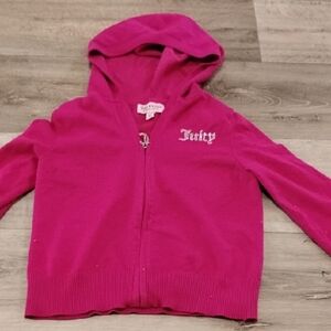 Juicy Couture Pink Cropped Hoodie